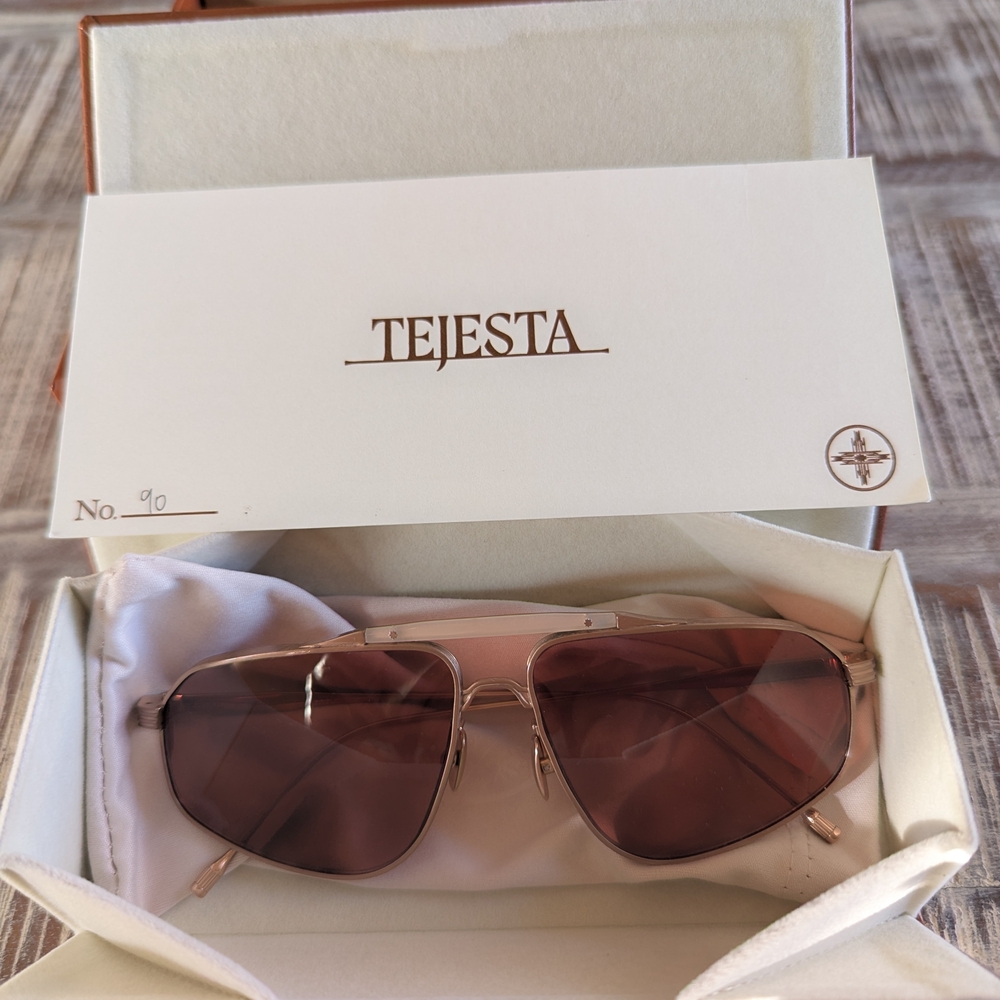 TEJESTA RAOL Rose 🌹 Gold  Aviator Sunglasses
